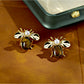 Earedge - Vintage Luxe Bee-Shaped Stud Earrings