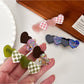 Beau - Acetate Heart-shaped Color Blocked Hair Clip