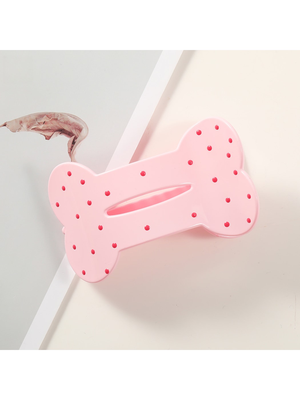 Beau - Polka Dot Cloud Shape PC Duckbill Hair Clip