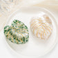 Beau - Minimalist Leaf Shaped Hair Claw Clip