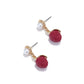 Earedge - Sweet Style Dimensional Lychee Dangle Earrings