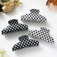 Beau - Elegant Solid Color Polka Dot Claw Clip