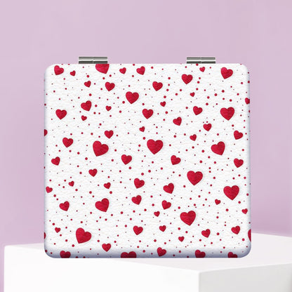 Mirroray - Heart Detail Rectangle Folding Compact Mirror
