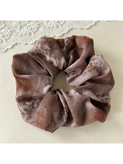 Gifty - Voluminous Sheer Speckled Hair Scrunchie