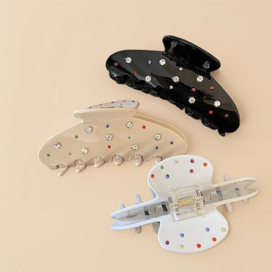 Beau - Acetate Crystal-Embellished Claw Clip