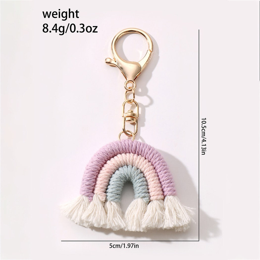 Keypus - Cute Rainbow Fringe Keychain