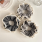 Gifty - Vintage Plaid Lace Trim Hair Scrunchie