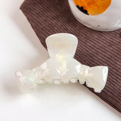 Beau - Geometric Acetate Bow Style Hair Claw Clip