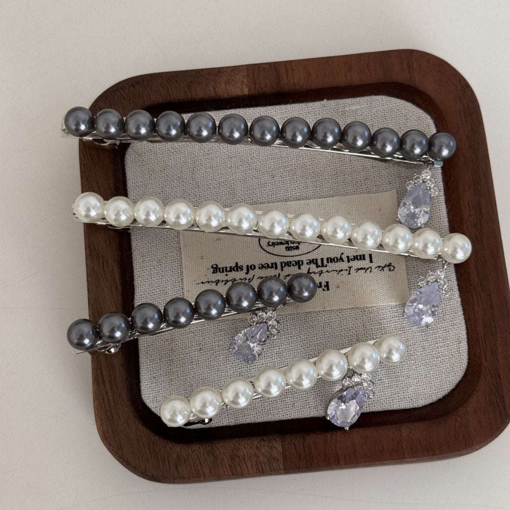 Beau - Elegant Dangle Beads Hair Clip