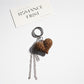 Keypus - Leopard Print Heart Shaped Bow Keychain