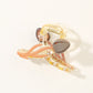 Beau - Crisscross Tulip Shaped Hair Claw Clip