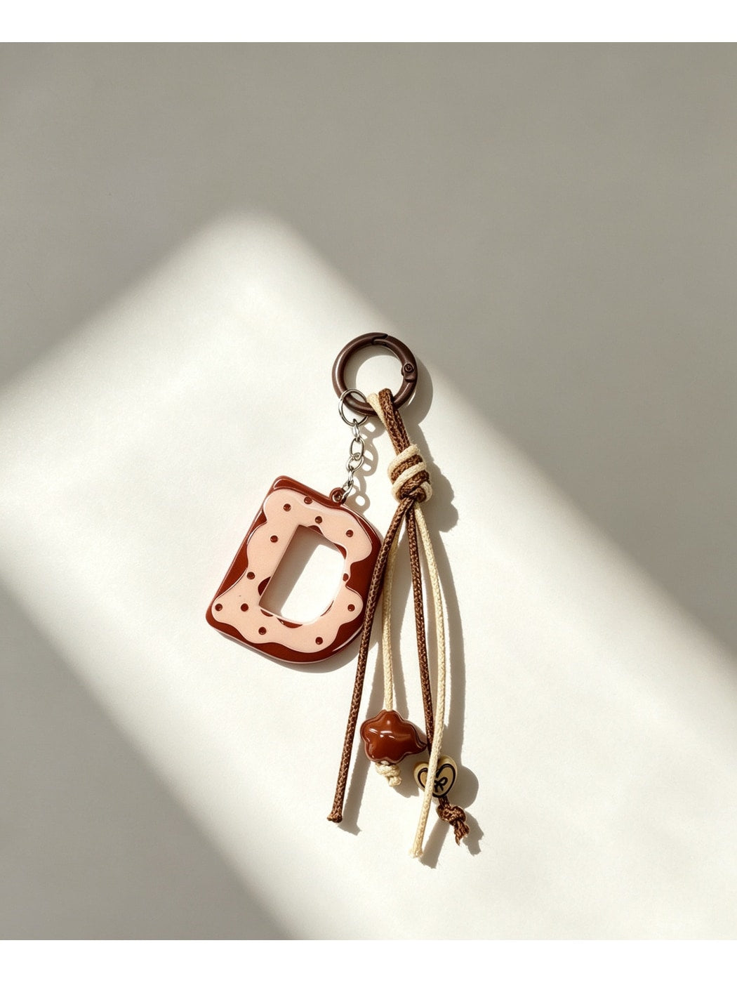 Keypus - Acrylic Alphabet Phone Charm Bag Chain Keychain