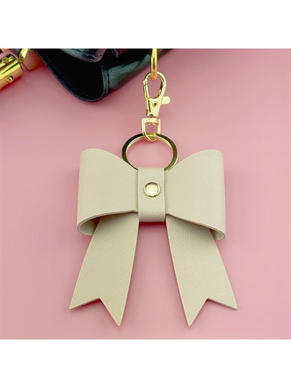 Keypus - Modern Simple Bow Shape Bag Charm Keychain