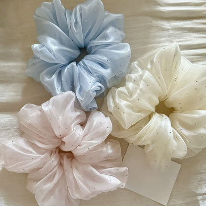 Gifty - High Stretch Glossy Mesh Scrunchie