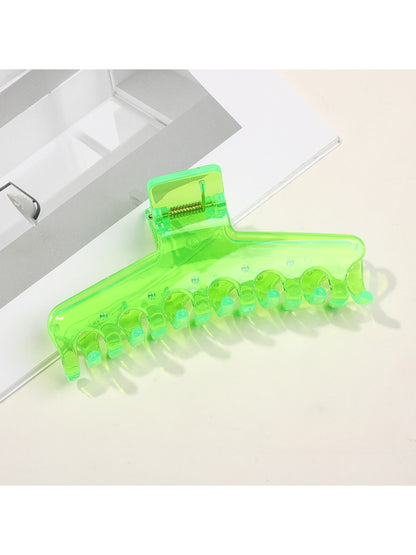 Beau - Clear Finish PC Geometric Hair Claw Clip