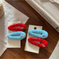 Beau - Polka Dot Teardrop Shaped Hair Clip Set