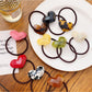Gifty - Candy Color Heart Acetate Hair Ties Ponytail