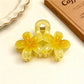 Beau - Sweet Floral Double Bloom Hair Claw Clip