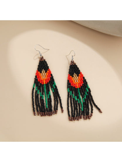 Earedge - Boho Floral Tassel Earrings