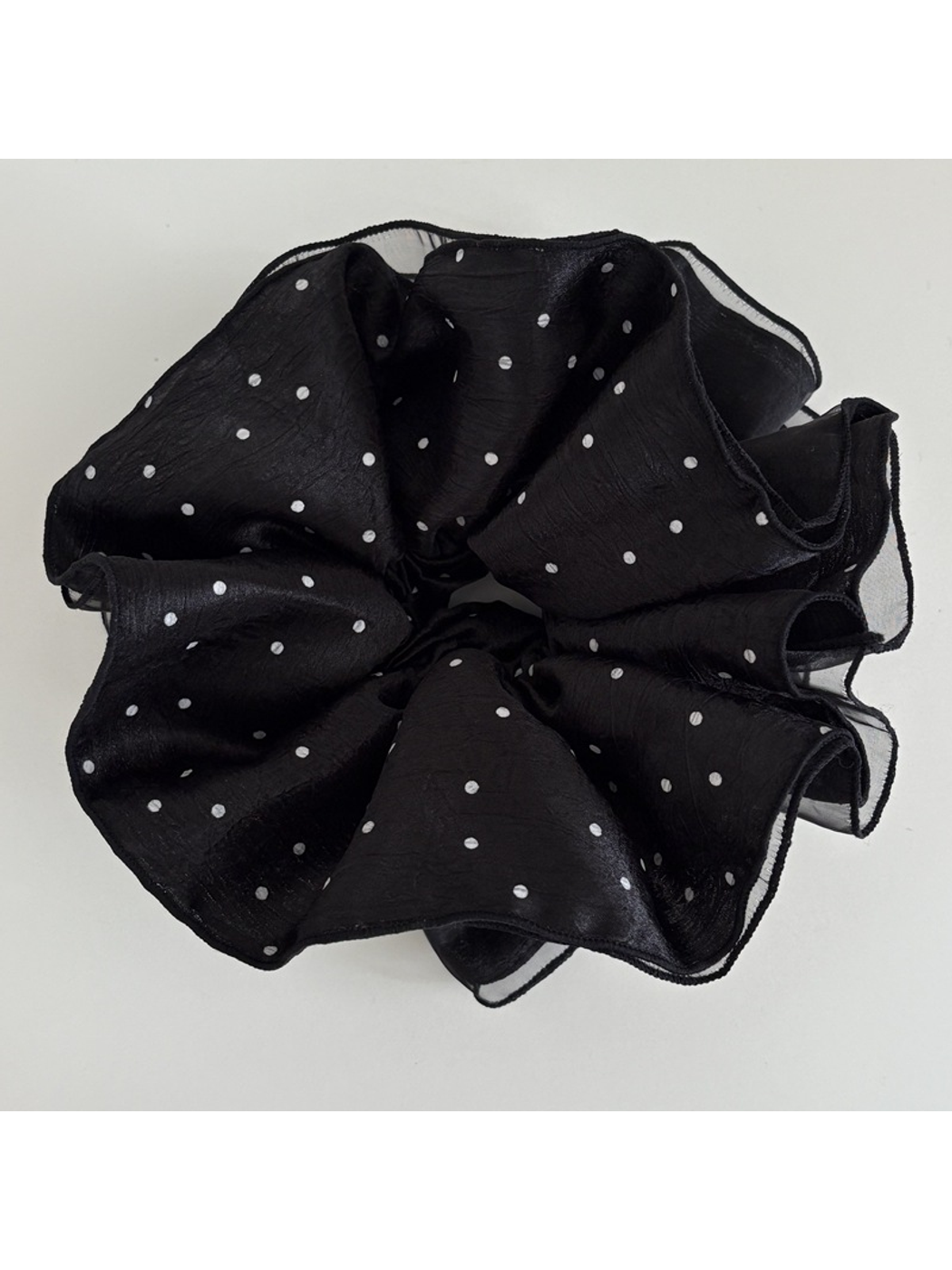 Gifty - Polka Dot Double Layer Large Scrunchie