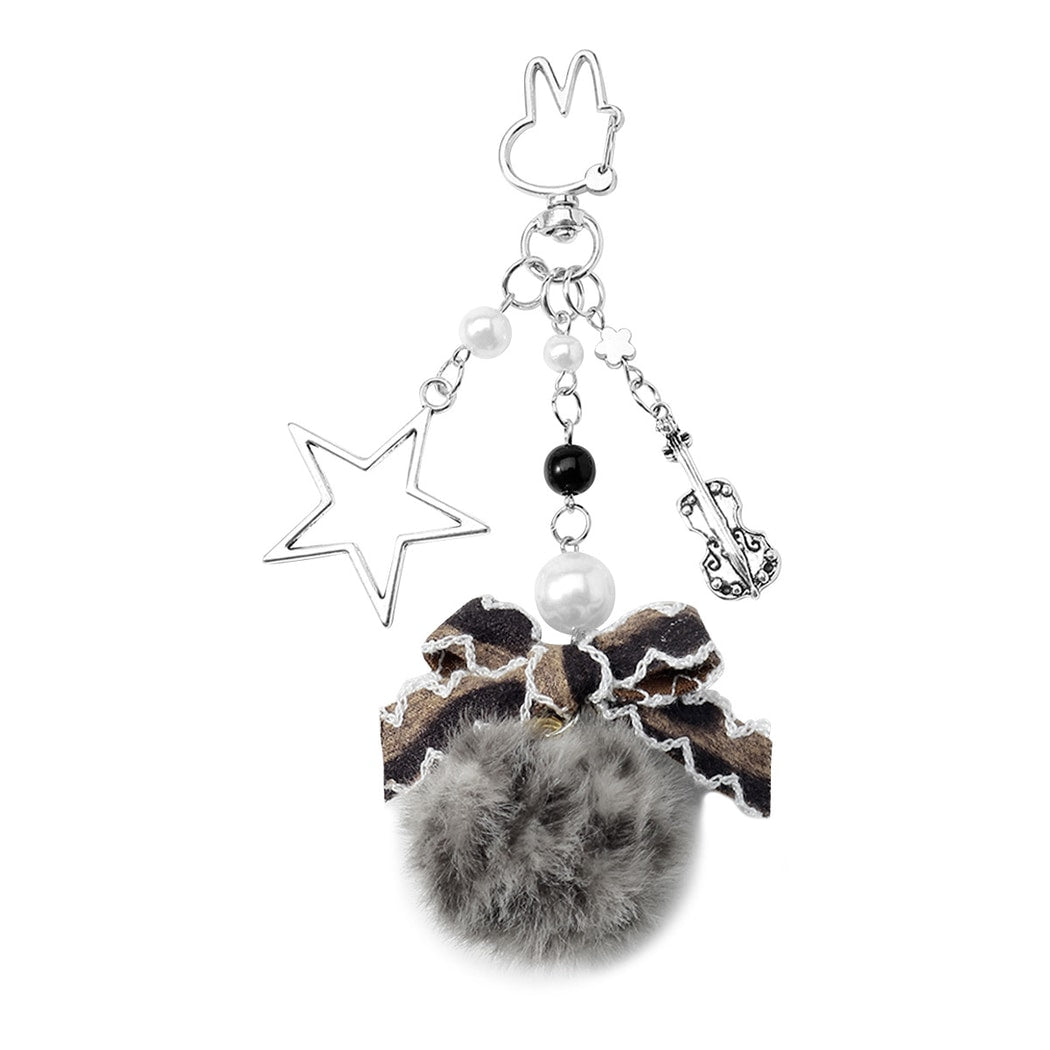 Keypus - Retro Y2K Guitar and Cross Plush Keychain