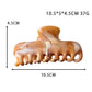 Beau - Marbled Finish Geometric Fashion Hair Claw Clip