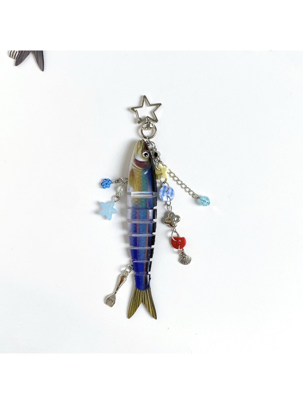Keypus - Articulated Fish Bag Charm Pendant Keychain