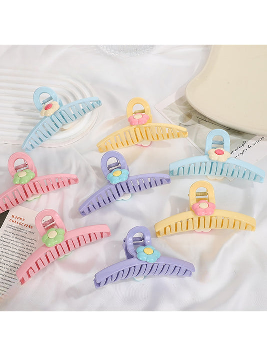 Beau - Macaron Style Flower Decorative Claw Clip