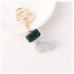 Green Christmas stocking keychain