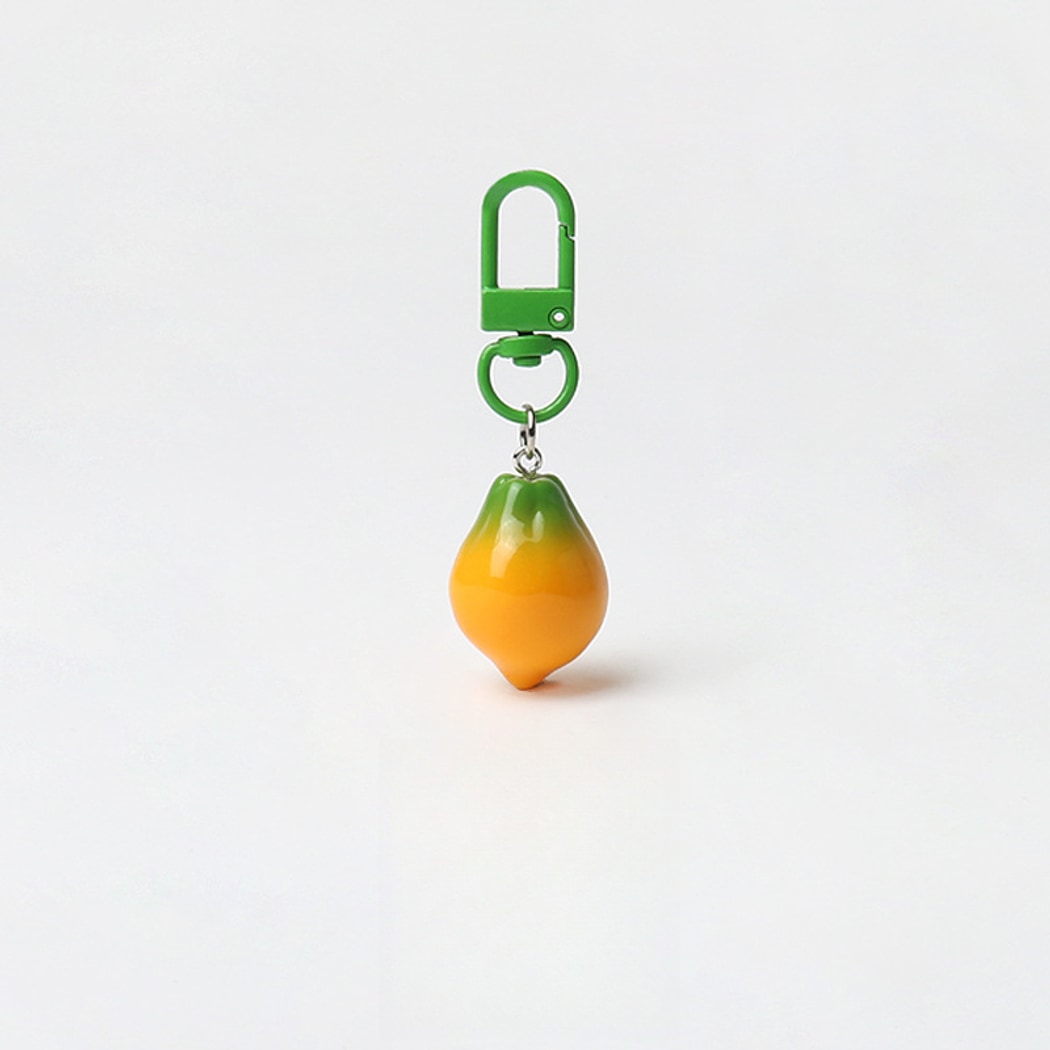 Keypus - Cute Fruit Motif Plastic Metal Keychain