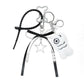 Keypus - Lace Bow Plush Bone Shape Keychain