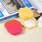 Mirroray - Apple Shaped Leather Makeup Mirror Rotating