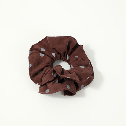 Gifty - Elegant Blue Polka Dot Hair Scrunchie