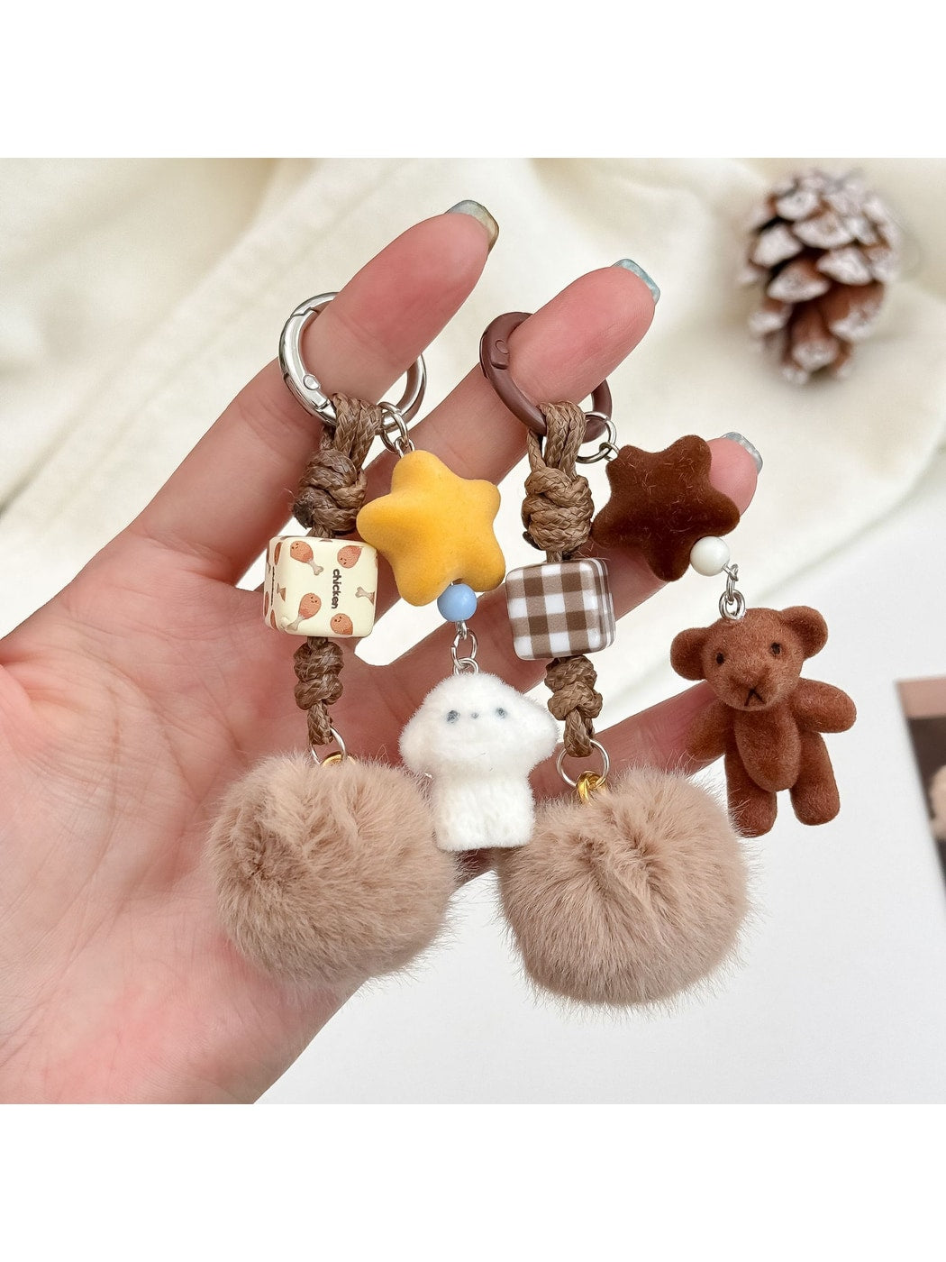 Keypus - Plush Animal Alloy Accent Keychain Bag Charm