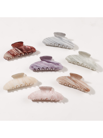 Beau - Marbled Print Hair Claw Clip