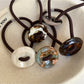 Gifty - Gradient Button-Shaped Hair Tie