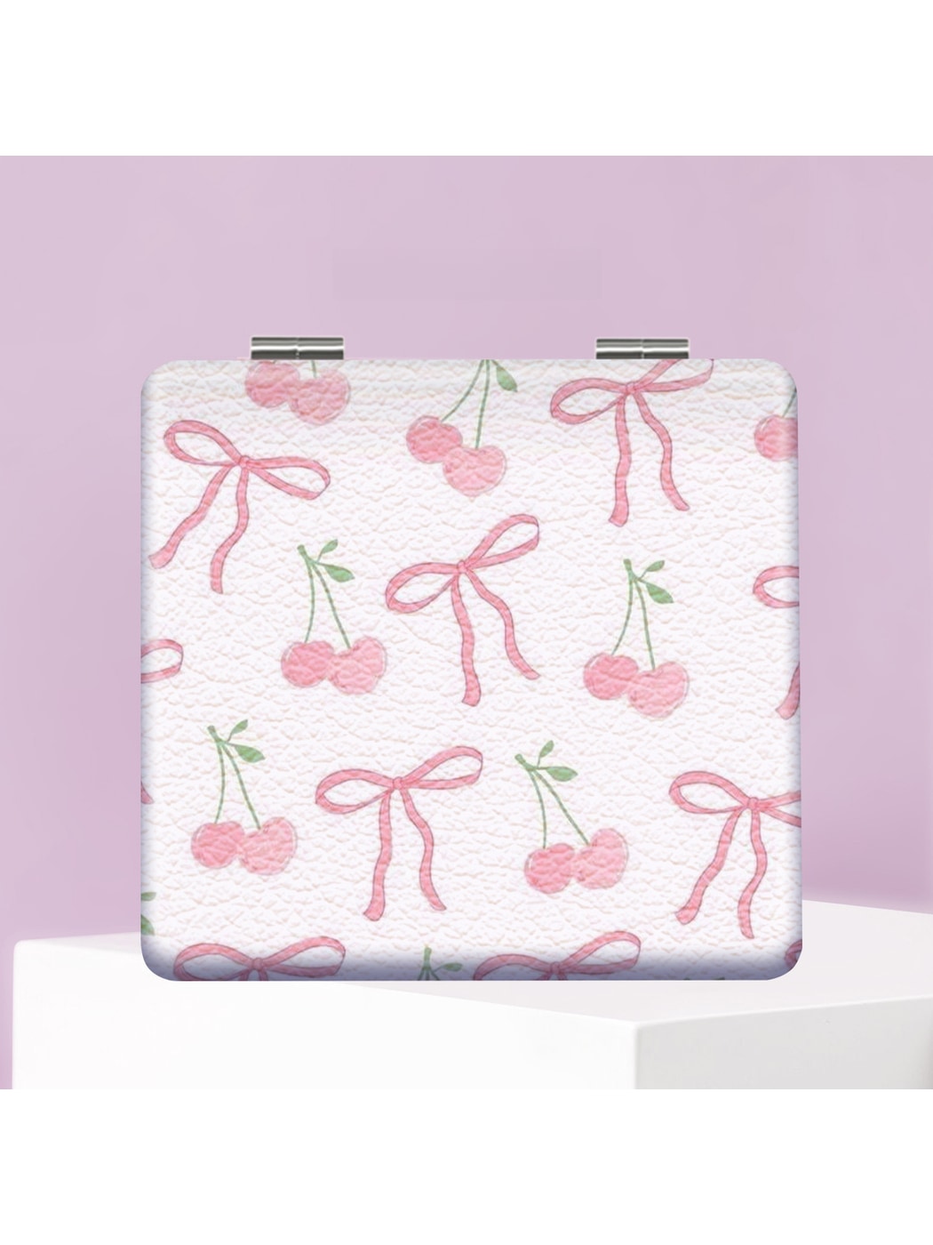 Mirroray - Printed PU Folding Makeup Mirror