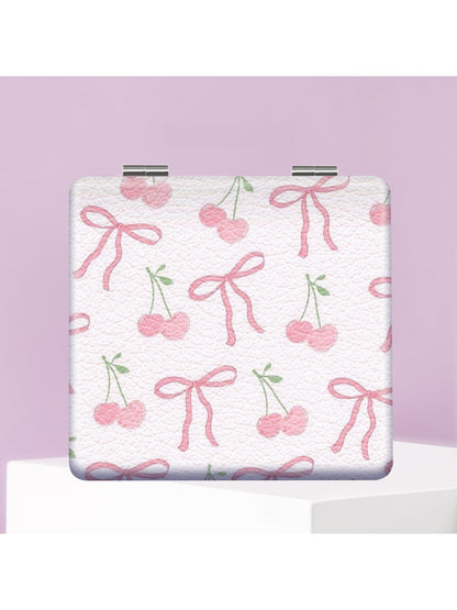 Mirroray - Printed PU Folding Makeup Mirror