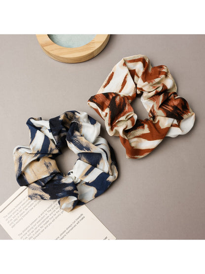 Gifty - Trendy Oil Painting Print Scrunchie