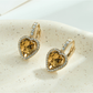 Earedge - Heart Design Alloy Electroplated Earrings