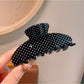 Beau - Polka Dot Acetate Semi-Circle Claw Clip