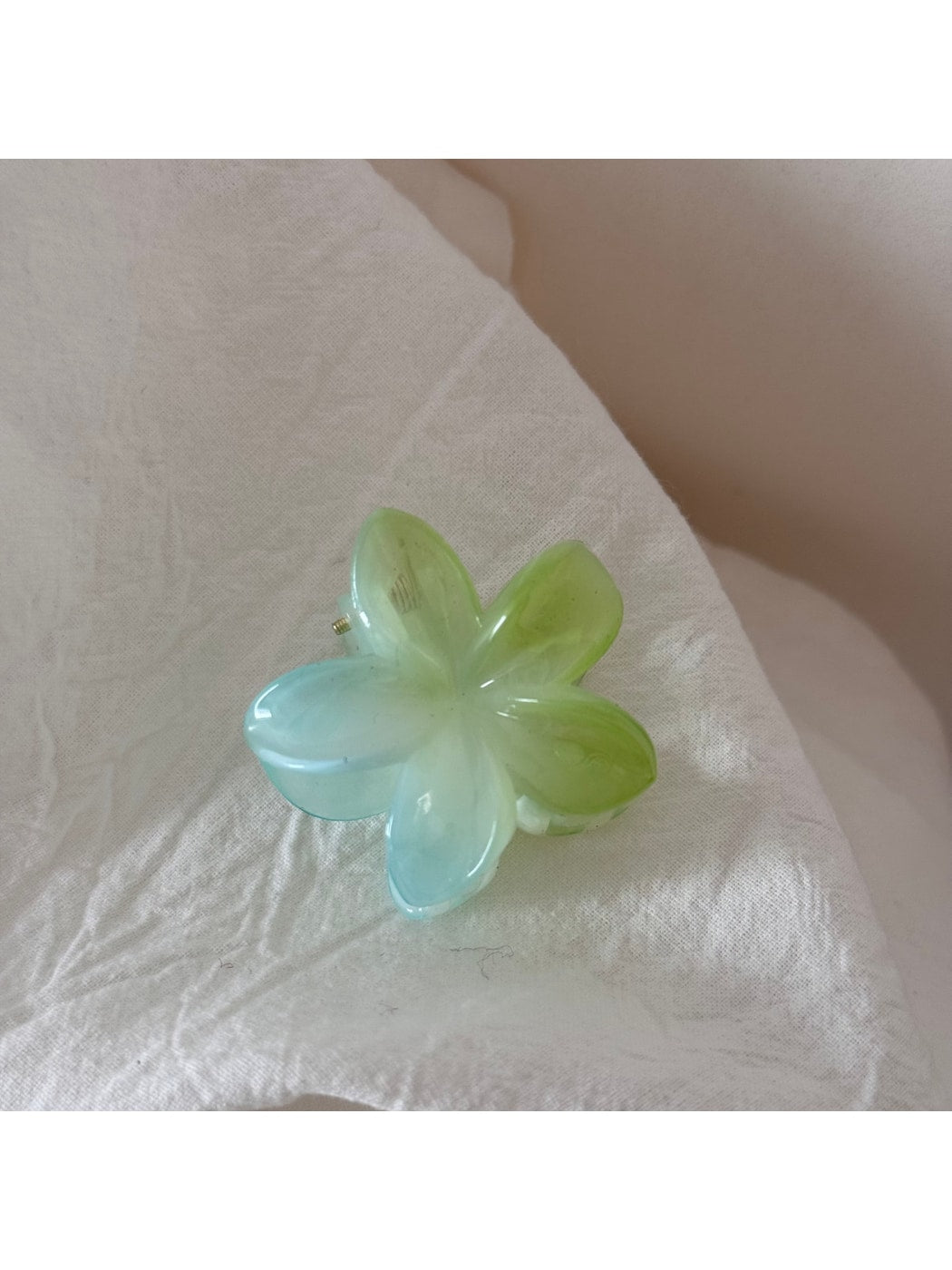 Beau - Glossy Jelly Finish Flower Star Claw Clip
