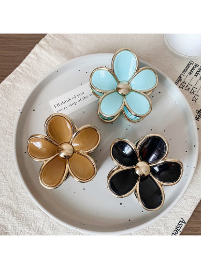 Beau - Five Petal Flower Hair Claw Clip
