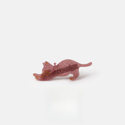 Beau - Playful Stretching Cat Acetate Side Hair Clip