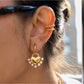 Earedge - Delicate Heart Pendant Drop Earrings