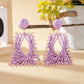 Earedge - Raffia Woven Trapezoid Earrings