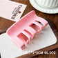 Beau plastic square claw clip with visible spring mechanism