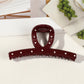 Beau - Stylish Wine Red Hair Claw Clips