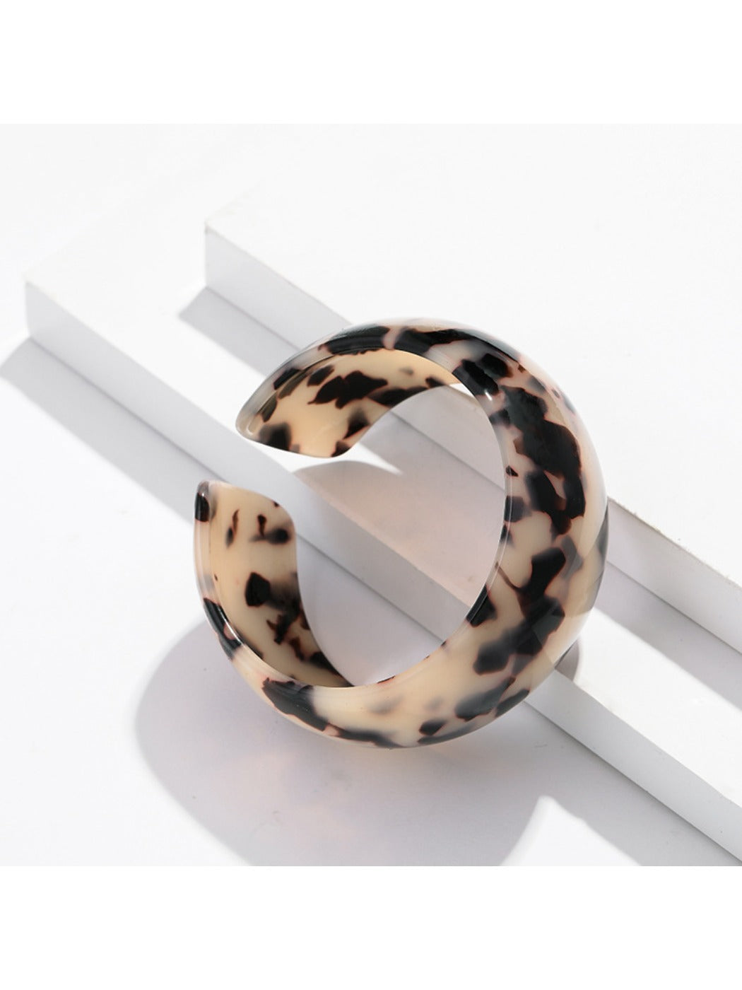 Lovra vintage ombre open cuff bracelet worn on wrist showcasing fit and style