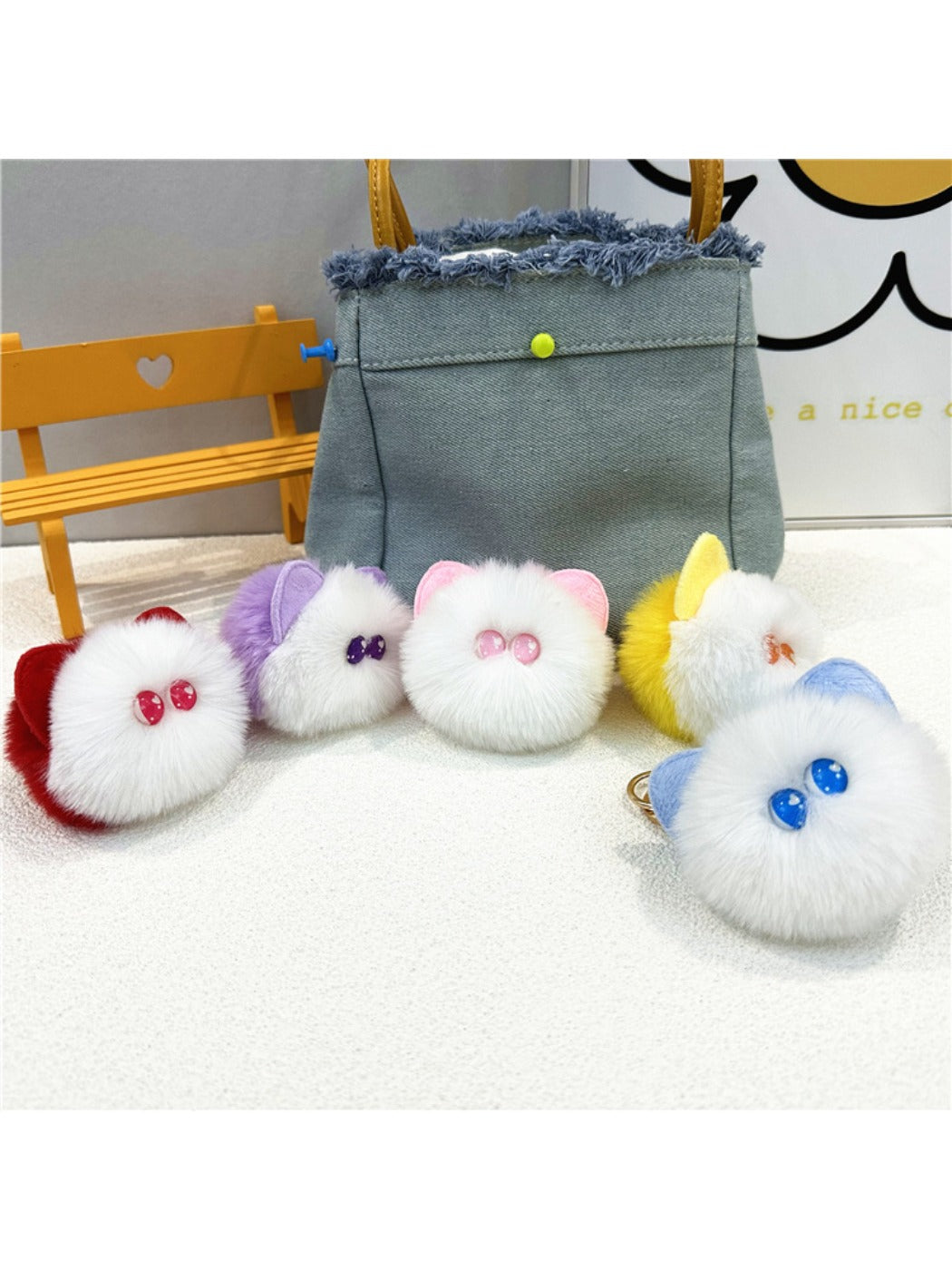 Keypus - Cute Cat Head Keychain